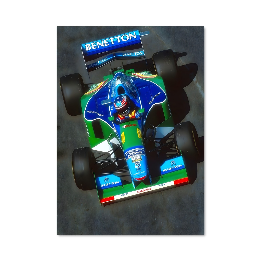 Poster Grand Prix d'Angleterre 1994 – affiche Voitures de Formule 1